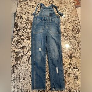 Cute Dark Blue Denim Overalls